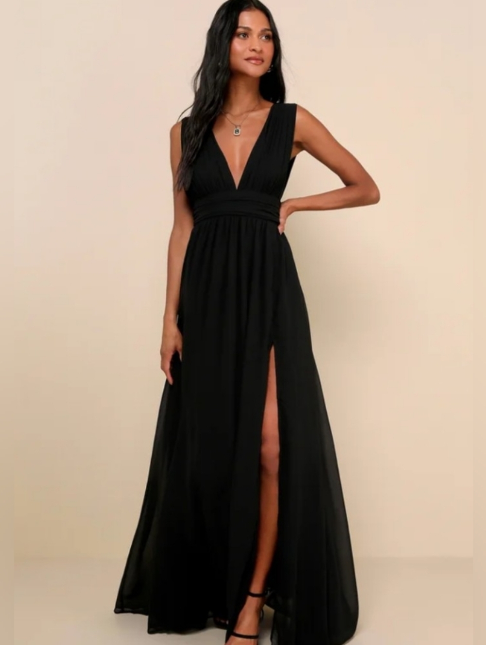 Heavenly Hues Black Maxi Dress NWT Size X-Large